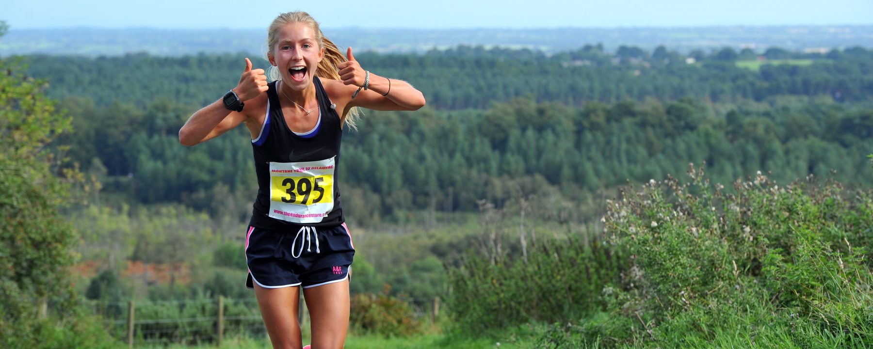 Runner taking part in an Epic Events trail race